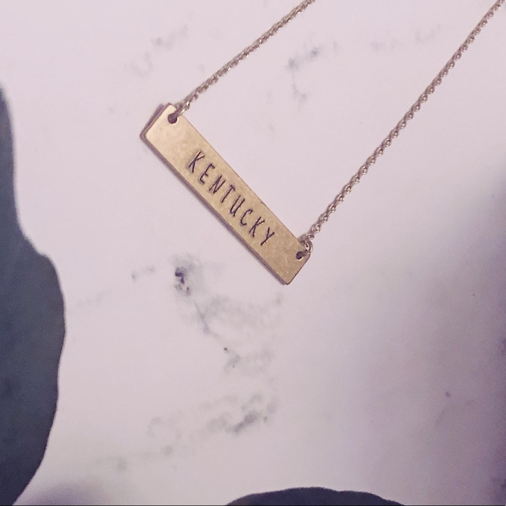 Kentucky Bar Dainty Gold Necklace